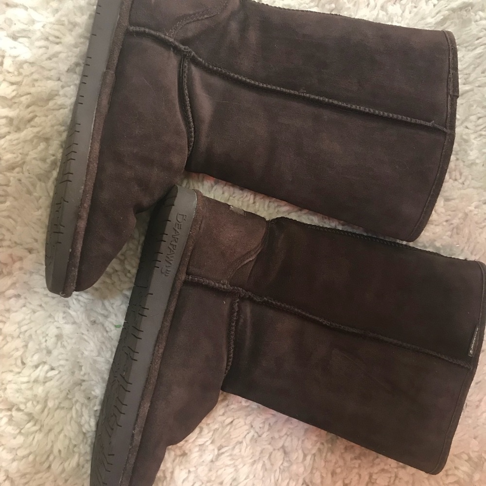 Bear paw fur lined boots!